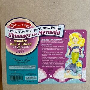 Melissa & Doug Shimmer the Mermaid wooden magnetic play set.
